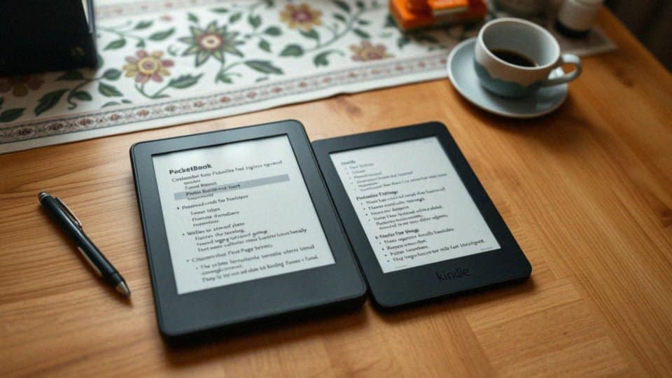 Jakie są opcje personalizacji w PocketBook i Kindle?