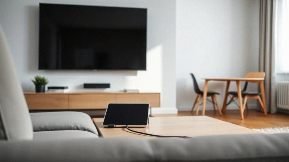 Jak tablet wykrywa połączenie z telewizorem?