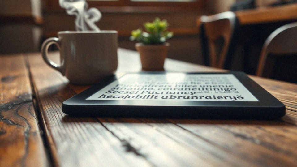 Jak ekran E Ink wpływa na komfort czytania?